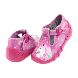 Befado Kinderschuhe 110P364 rosa grau 4