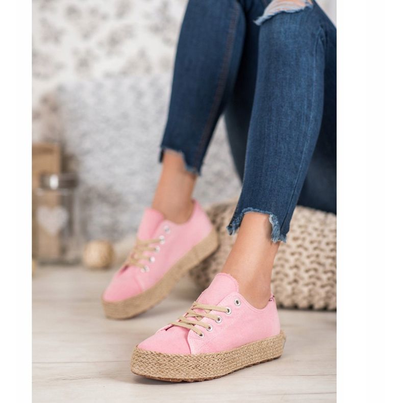 Kylie Stylische Espadrilles rosa 2