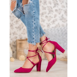 Goodin Gebundene Pumps rosa 1