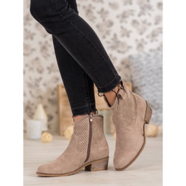 Filippo Durchbrochene Cowboystiefel braun 1