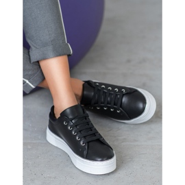 SDS Sportschuhe auf der Plattform schwarz 1