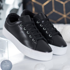 SDS Sportschuhe auf der Plattform schwarz 2