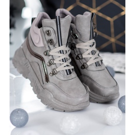 Queentina Warme Turnschuhe grau 2