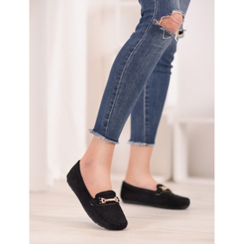 Fama Textil-Loafer schwarz 1