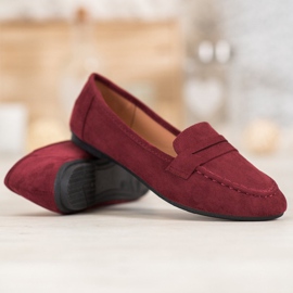 Fama Klassische Loafer rot 2