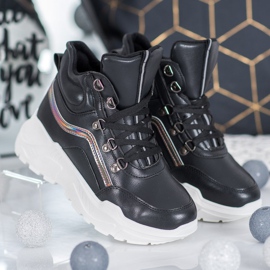 Ideal Shoes Mode Stiefel schwarz 1