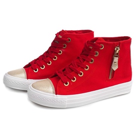 High-Top-Sneaker F-6 Rot 1