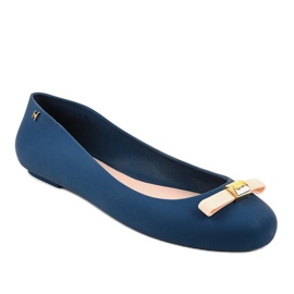 Marineblaue Ballerinas Meliski KM107-3 navy blau 1