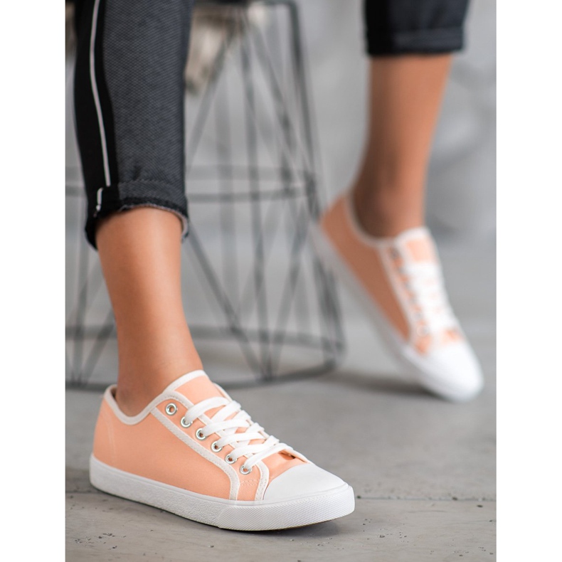 SHELOVET Orange Turnschuhe 2