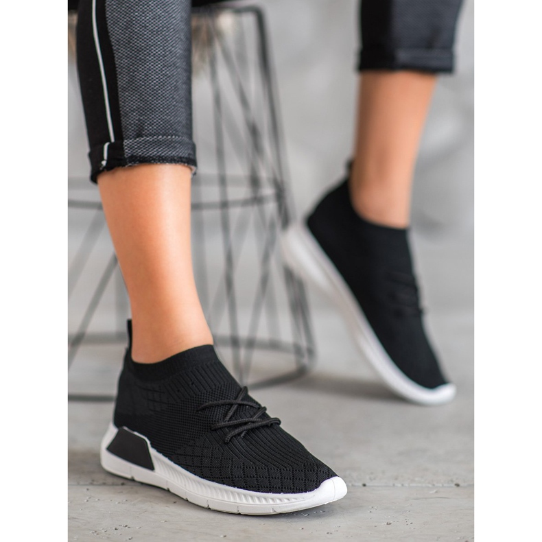 SDS Sportschuhe zum Hineinschlüpfen schwarz 1