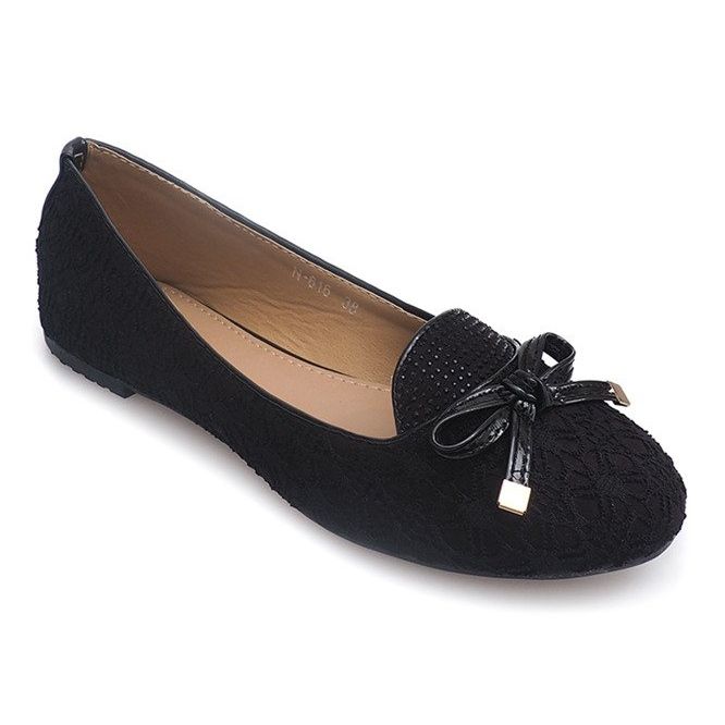 Ballerinas aus Spitze 616 Schwarz 1
