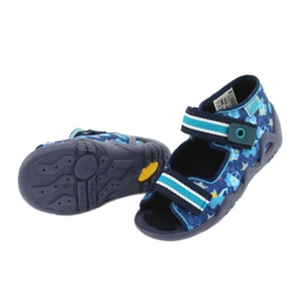 Befado Sandalen Kinderschuhe 250P090 weiß marineblau blau 5