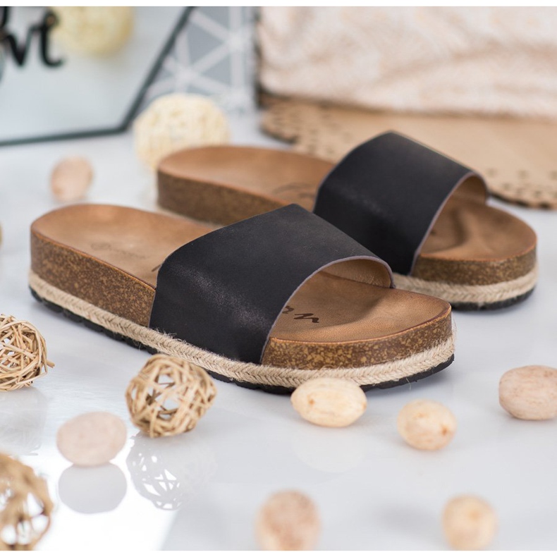 Goodin Modische schwarze Hausschuhe 2