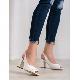 Sergio Leone Offene Sandalen weiß 2