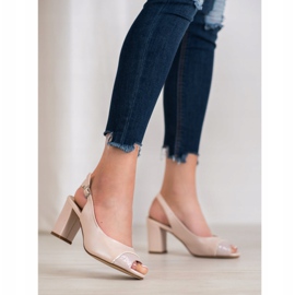 Sergio Leone Offene Sandalen rosa 1