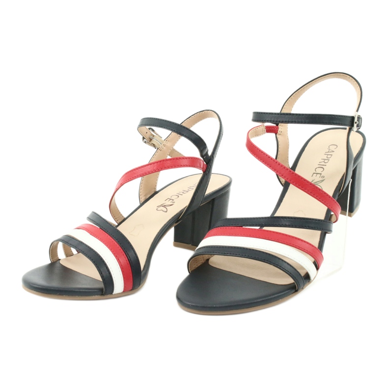 Caprice Sandalen Damenschuhe 28304 weiß rot marineblau 3