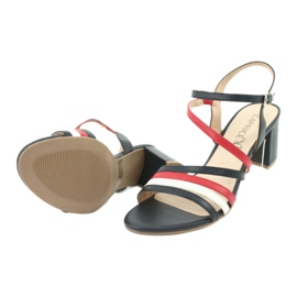 Caprice Sandalen Damenschuhe 28304 weiß rot marineblau 5