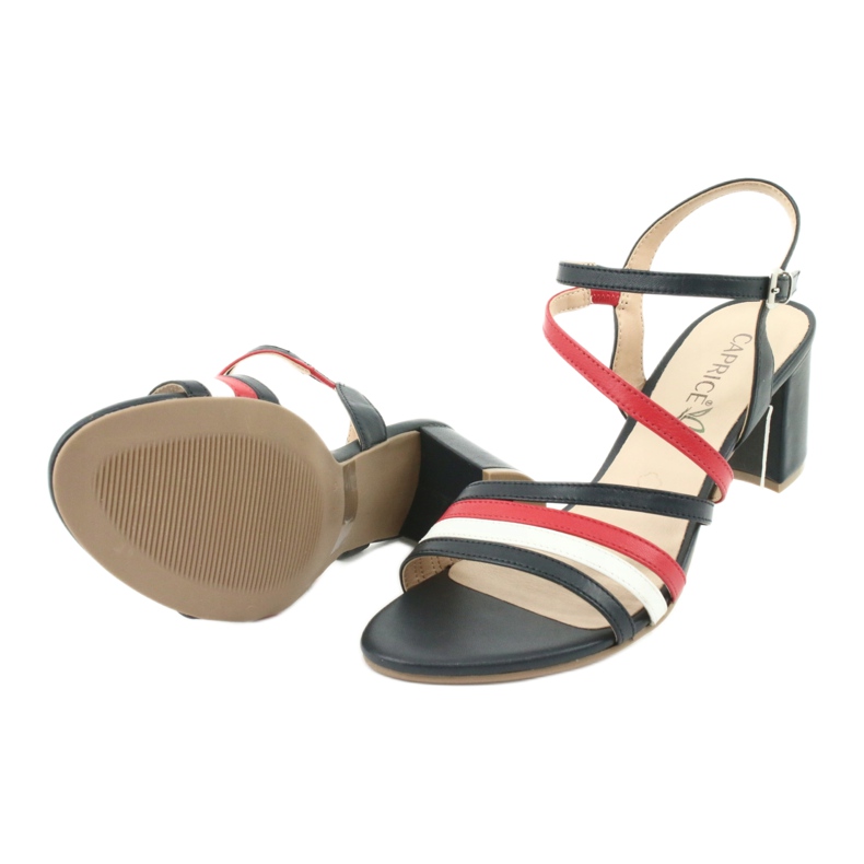 Caprice Sandalen Damenschuhe 28304 weiß rot marineblau 5