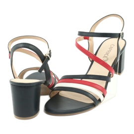 Caprice Sandalen Damenschuhe 28304 weiß rot marineblau 4