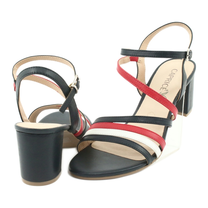 Caprice Sandalen Damenschuhe 28304 weiß rot marineblau 4