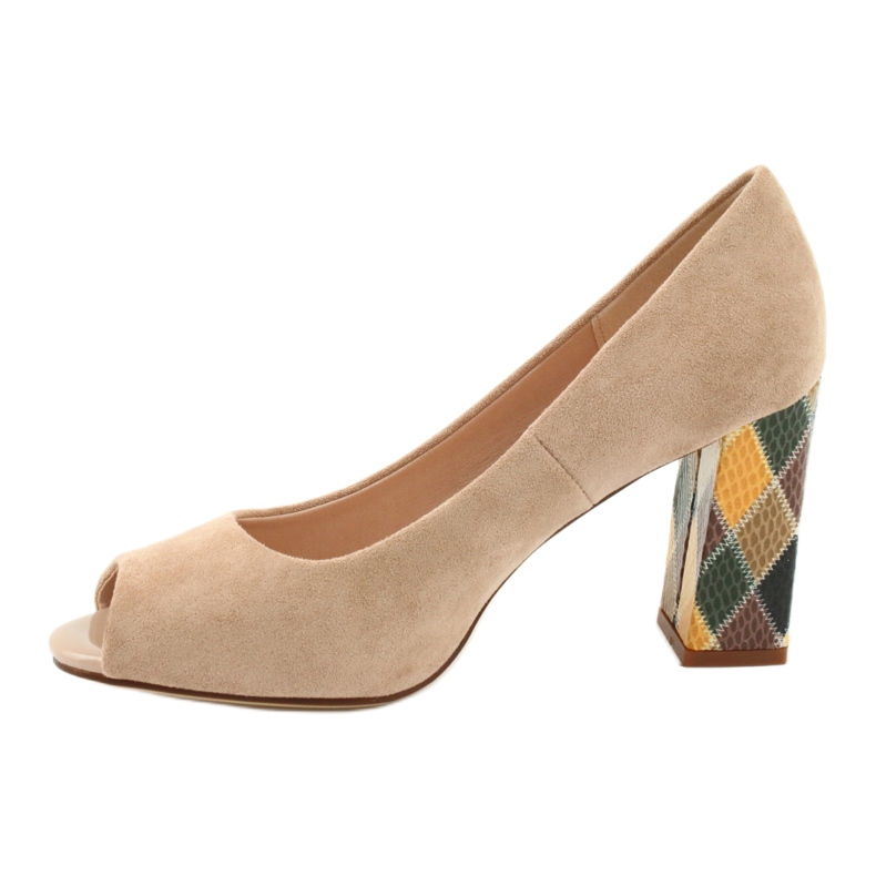 Wildlederpumps Sergio Leone PB135 beige 2