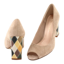 Wildlederpumps Sergio Leone PB135 beige 4