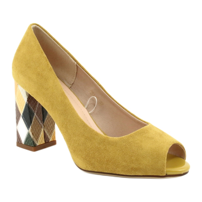 Wildlederpumps Sergio Leone PB135 gelb 1