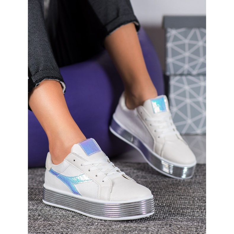 Ideal Shoes X-9758w weiß 1