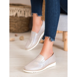 Sergio Leone Goldene Slip-On-Schuhe braun gelb 2