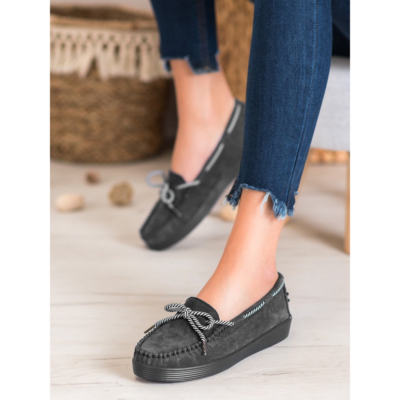 Filippo Klassische Leder-Loafer schwarz 1