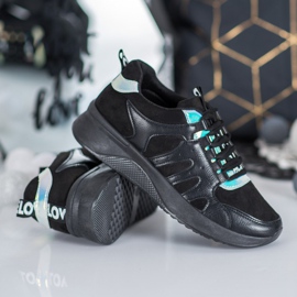 SHELOVET Liebe schwarze Turnschuhe 2