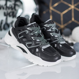 Small Swan Bequeme Sneakers aus Öko-Leder schwarz 1