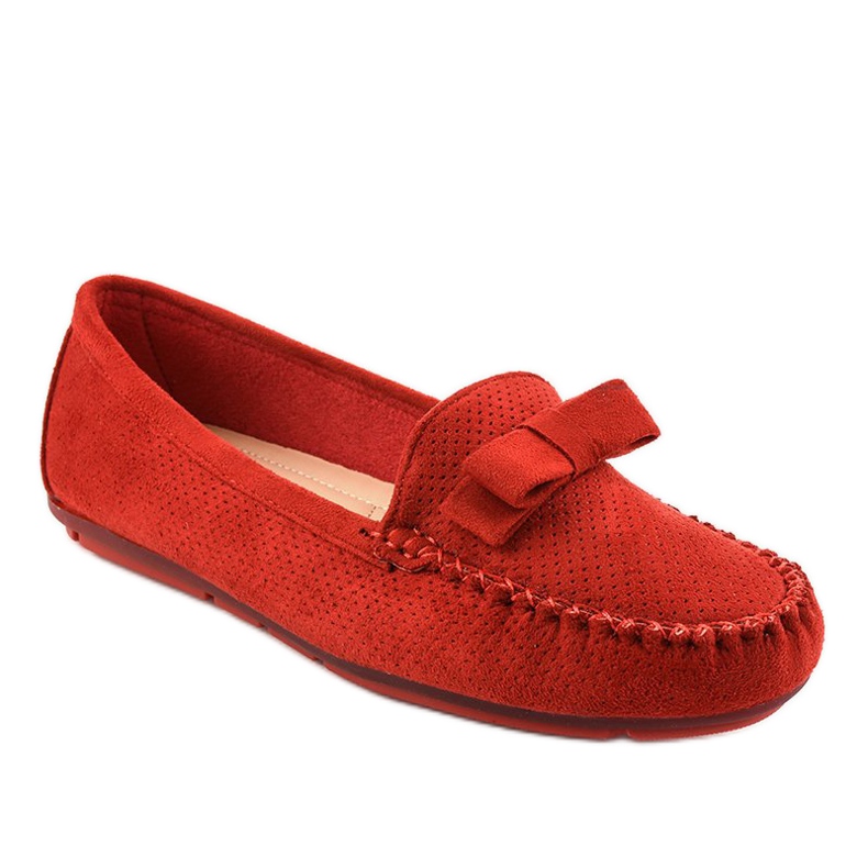 Rote Slipper mit Schleife 9F150 1