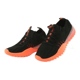 Big Star Sportschuhe zum Hineinschlüpfen / Schnüren FF274342 farblos schwarz orange 3
