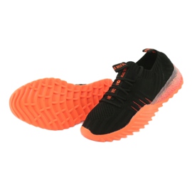 Big Star Sportschuhe zum Hineinschlüpfen / Schnüren FF274342 farblos schwarz orange 5