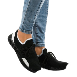 Schwarze Damen Sportschuhe B-6851 2