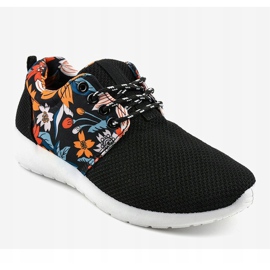 Schwarze Sportschuhe B02-1 mehrfarbig 1