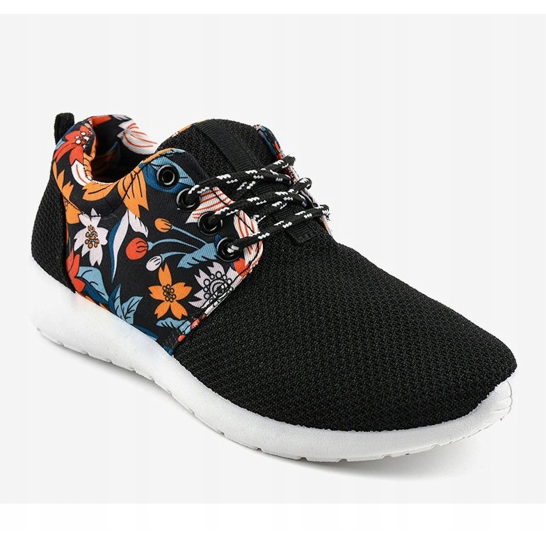 Schwarze Sportschuhe B02-1 mehrfarbig 1