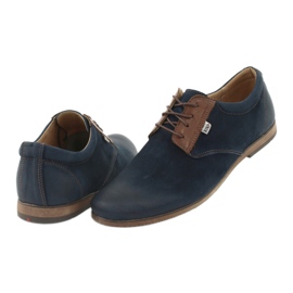 Riko Herrenlederschuhe 777 Marineblau 4