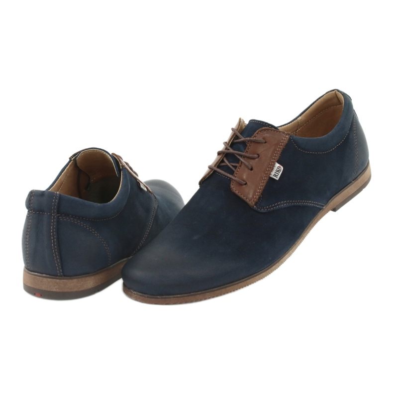 Riko Herrenlederschuhe 777 Marineblau 4
