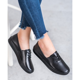 Filippo Stylische Ledersneaker schwarz 1