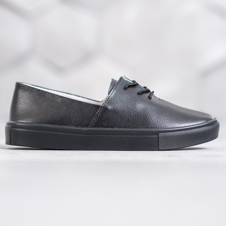Filippo Stylische Ledersneaker schwarz 2