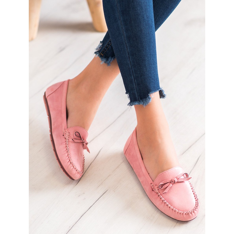 Clowse Powder Loafer mit Schleife rosa 1