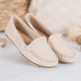 Clowse Beige Slipper mit Wildleder 1