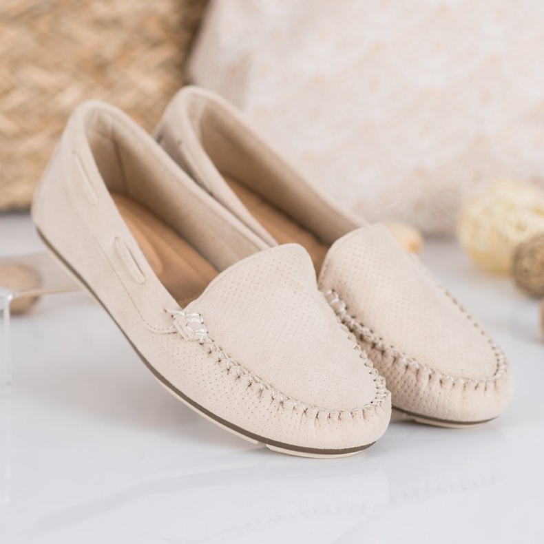 Clowse Beige Slipper mit Wildleder 1