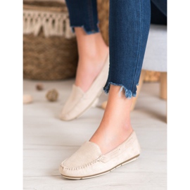 Clowse Beige Slipper mit Wildleder 2