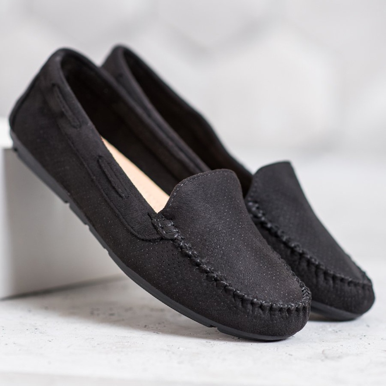 Clowse Schwarze Wildleder-Loafer 1