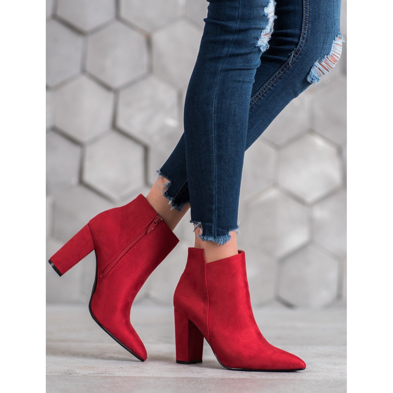 SHELOVET Stylische Stiefel rot 1