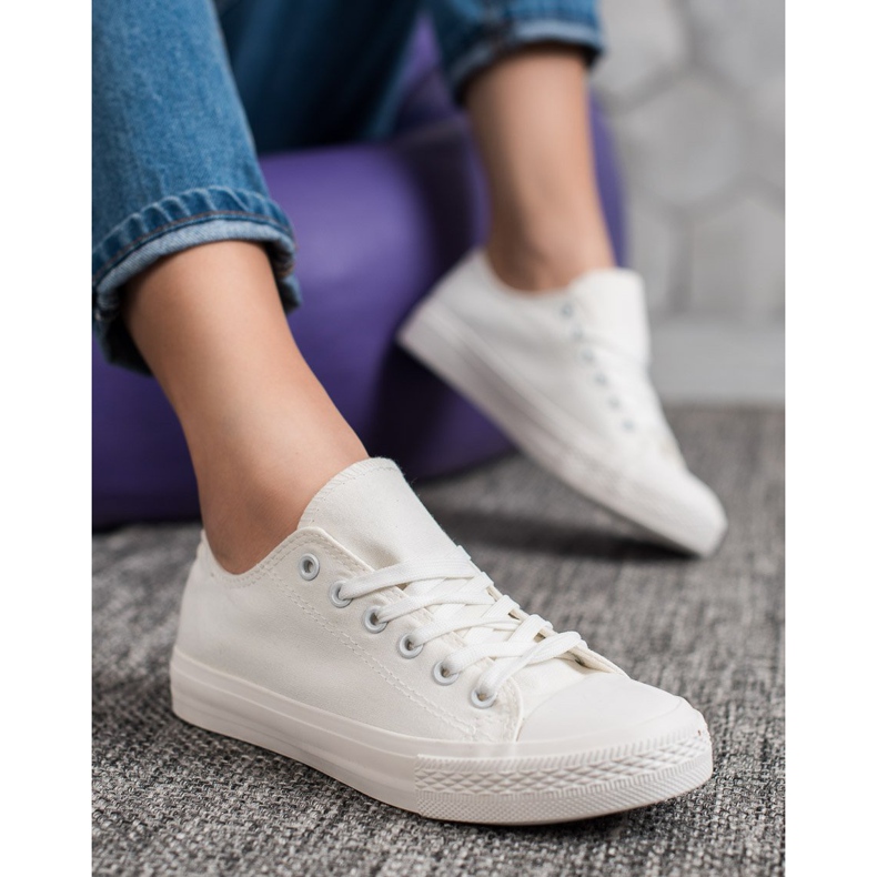 Fashion Klassische Turnschuhe weiß 1