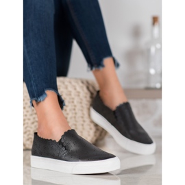 J. Star Slip-On-Sneakers aus Öko-Leder schwarz 2